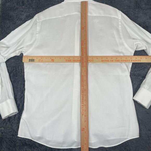 Brooks Brothers Thomas Mason Button Down Shirt Men's 36/16H Regent Fit White - Picture 7 of 7